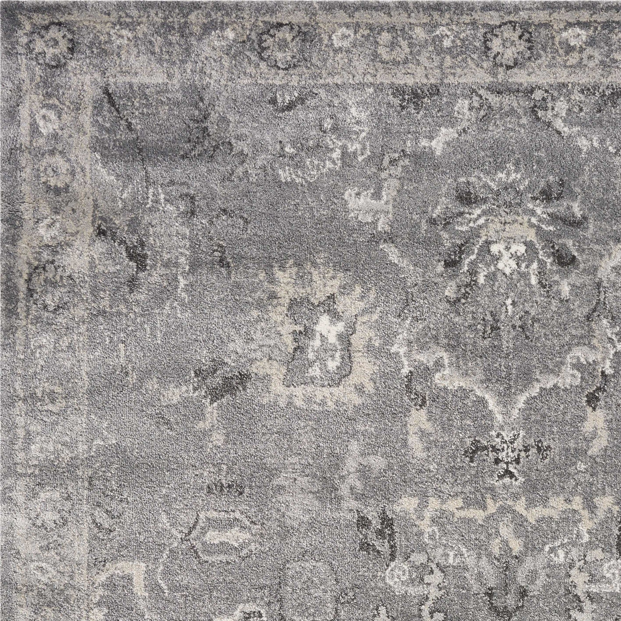 8' x 13' Polypropylene Grey Area Rug