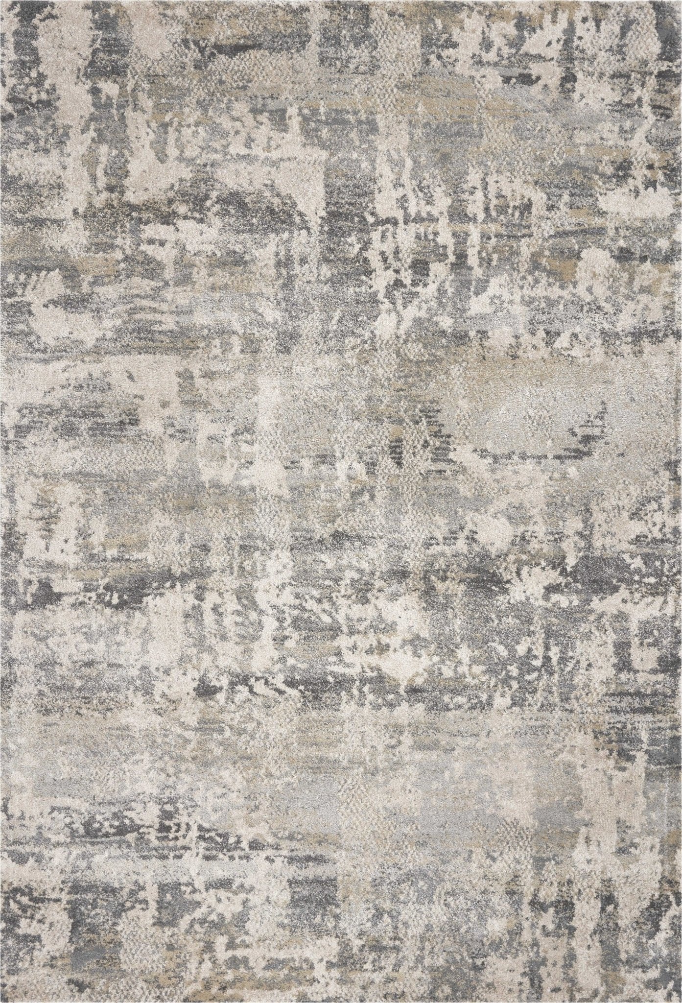 8' x 13' Shade of Gray Abstract Area Rug