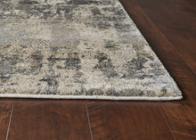 8' x 13' Shade of Gray Abstract Area Rug