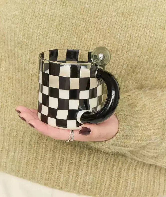 Retro Dot Mug - Checkered