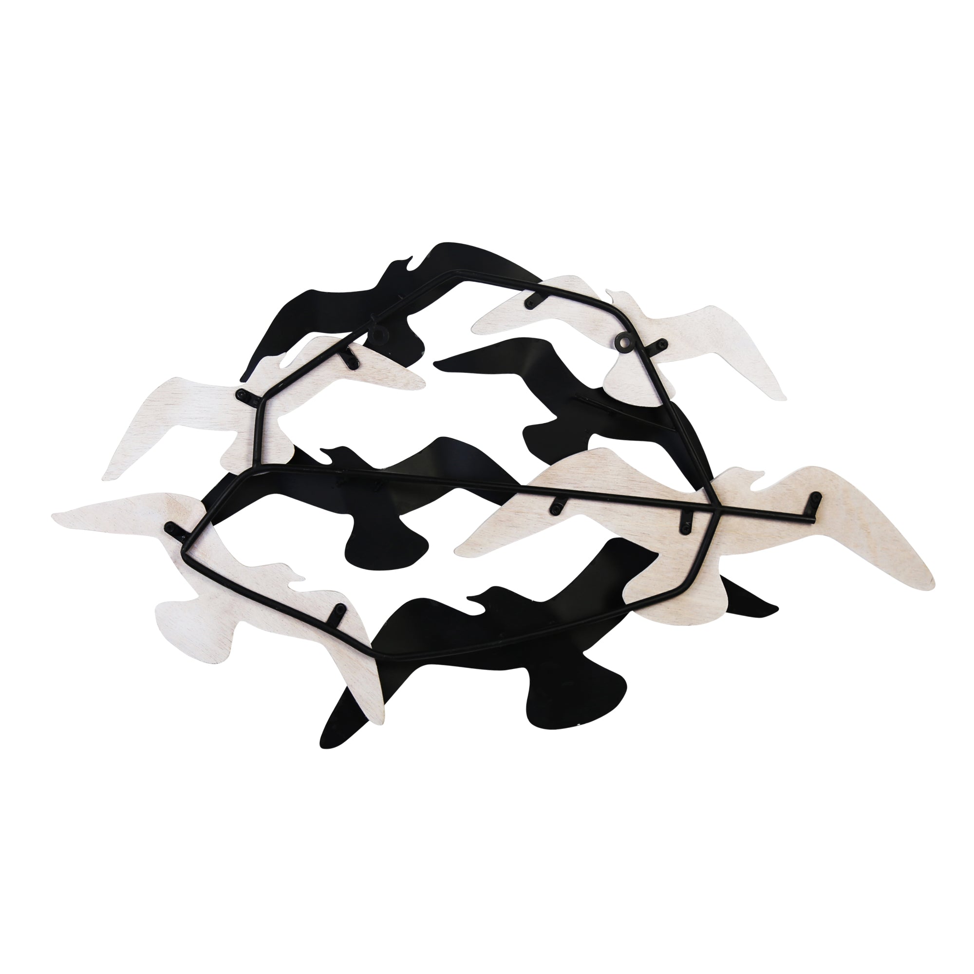 Birds Wall Decor with Distressed Finish