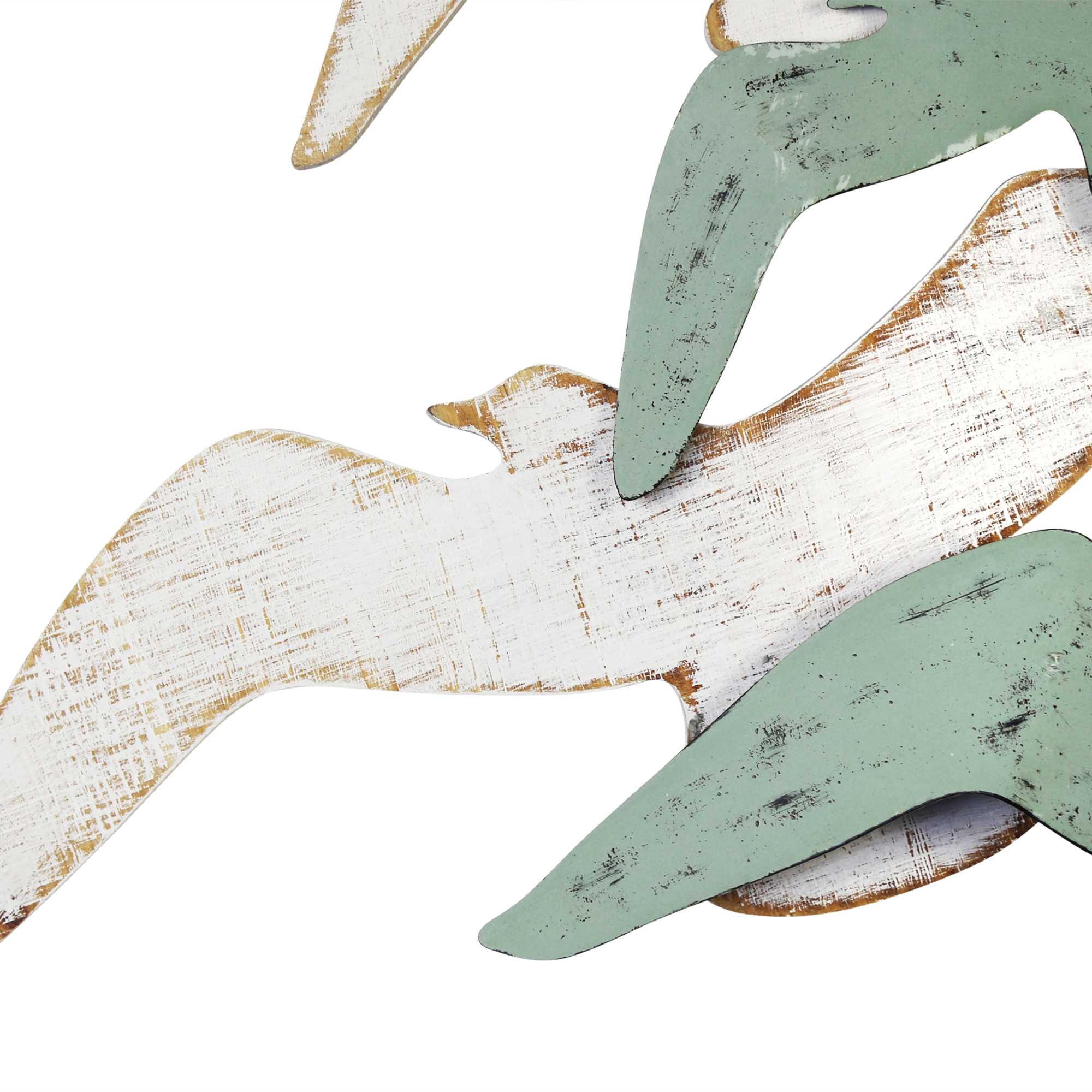 Birds Wall Decor with Distressed Finish