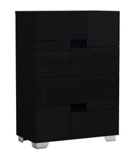Black 44 Inch Superb High Gloss Storage Bedroom Chest