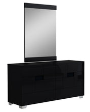 Black Inch Superb High Gloss Bedroom Dresser
