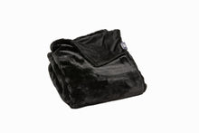 Black Premier Luxury Super Soft Faux Fur Plush Throw Blanket