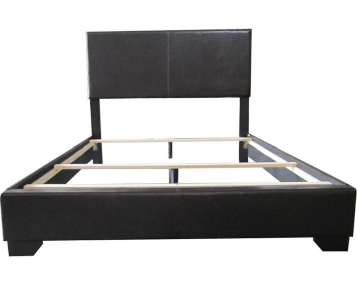 Black Pu Full Panel Bed