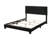Black Pu Queen Bed