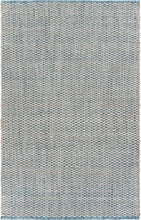 Blue & Beige Toned Modern Floor Mat Decorative Area Rug, 5 x 8 Feet