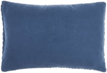 Blue Chunky Braid Lumbar Pillow