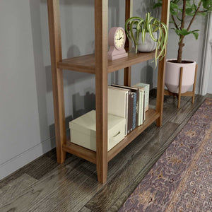 Brown 3 Shelves Storage Bookcase