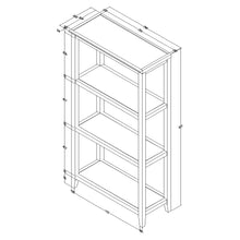 Brown 3 Shelves Storage Bookcase