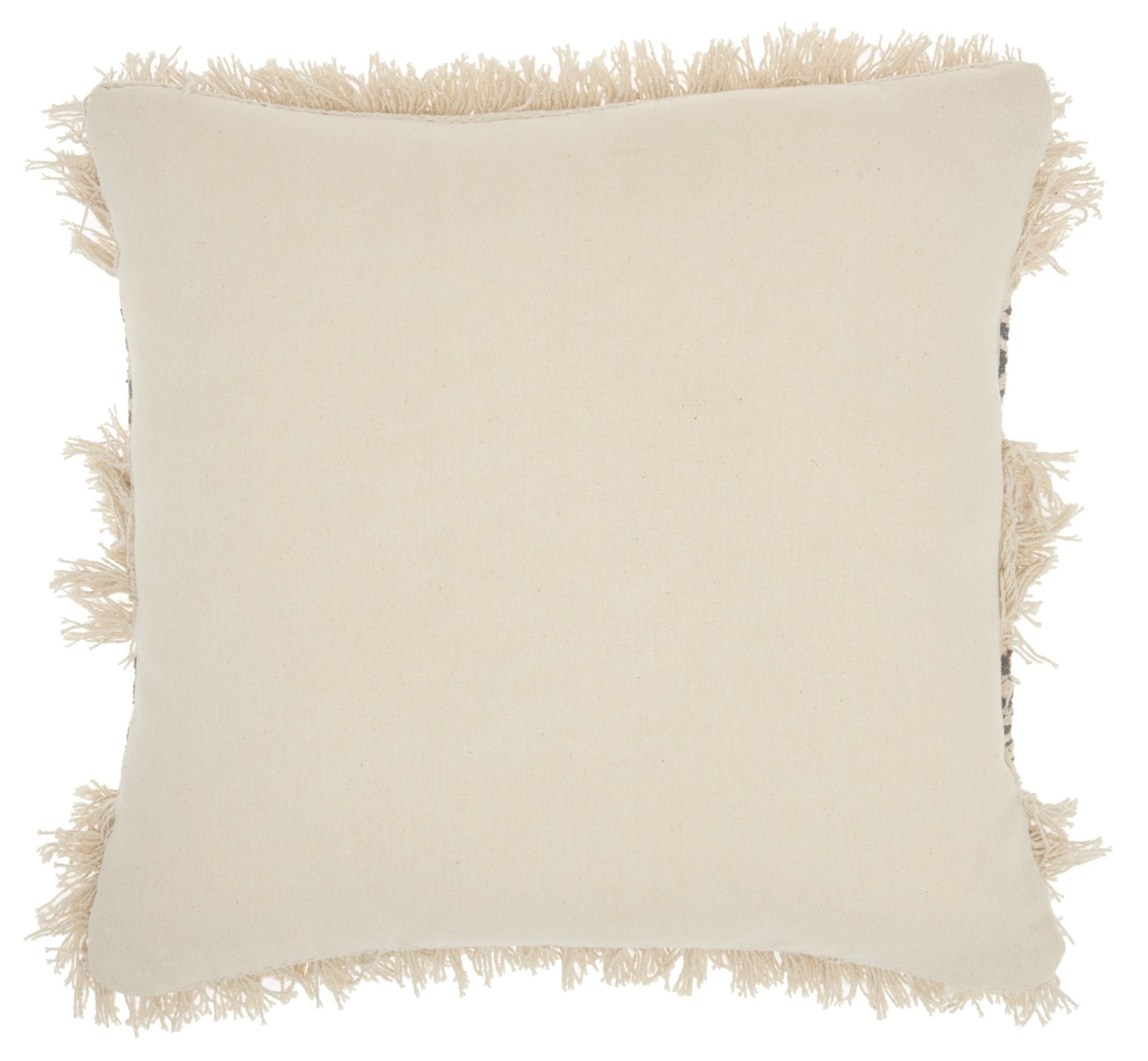 Charcoal Diamond Patterned Throw Pillow