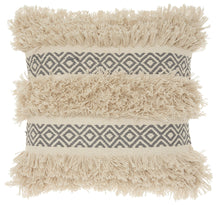 Charcoal Diamond Patterned Throw Pillow