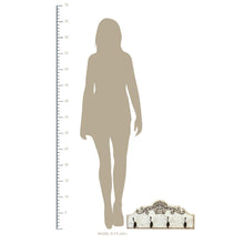 Distressed White wash wood and Bronze Coat Rack