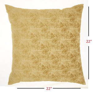Golden Distressed Gradient Throw Pillow