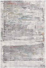 Gray Abstract Irregular Blocks Modern Floor Mat Decorative Area Rug, 8 x 11 Feet