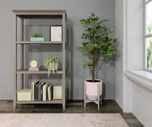 Gray Washed 2 Shelves Storage Bookcase