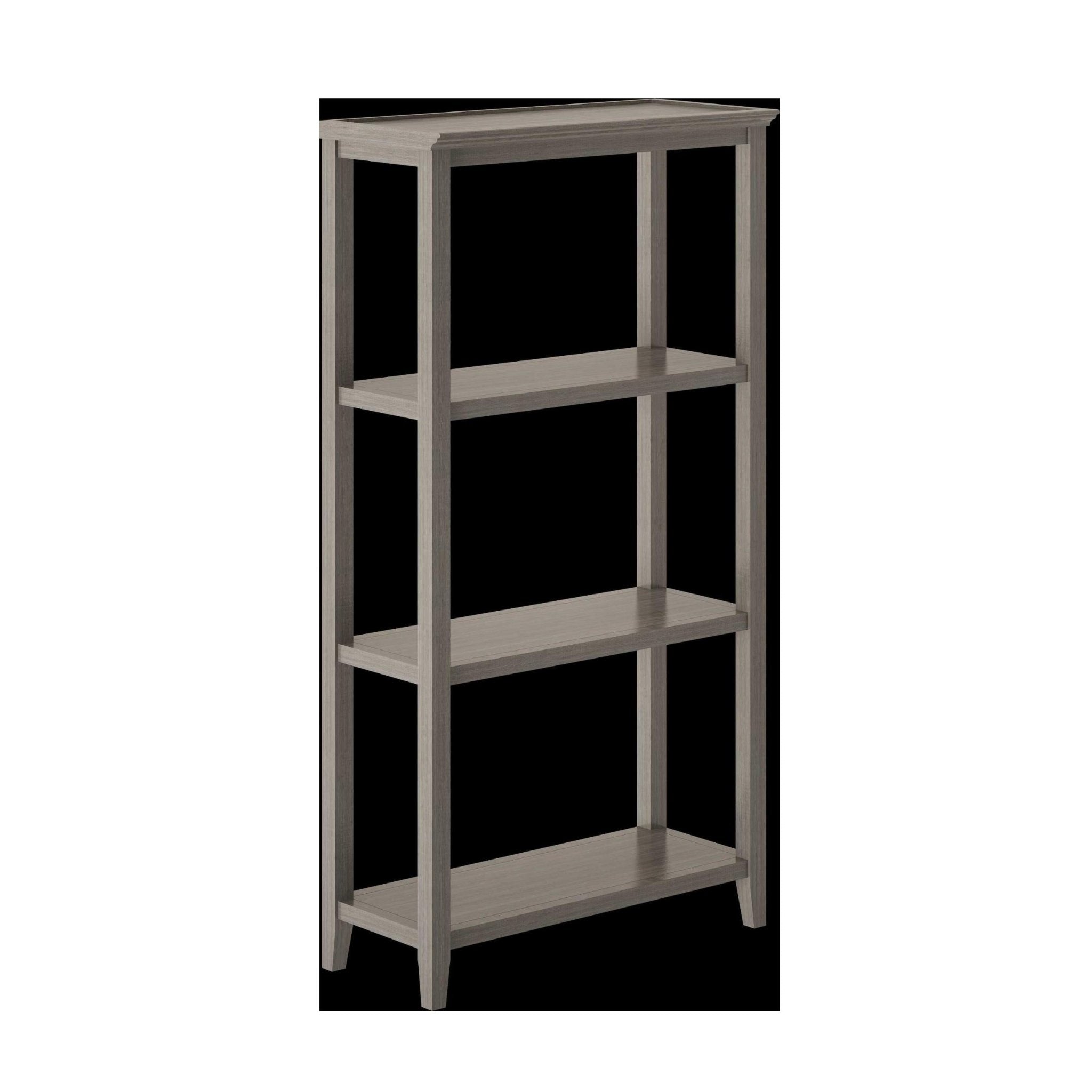 Gray Washed 2 Shelves Storage Bookcase