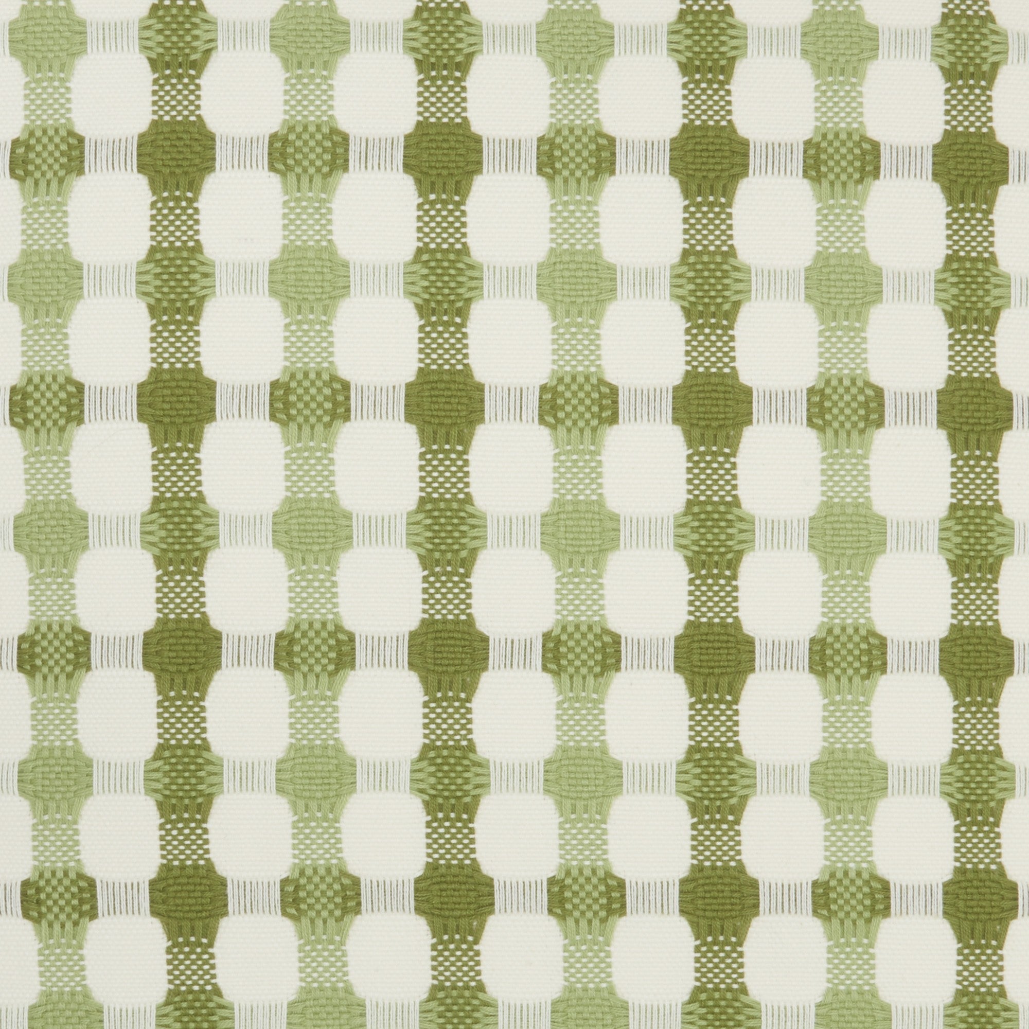 Green and Ivory Gingham Pattern Throw Pillow