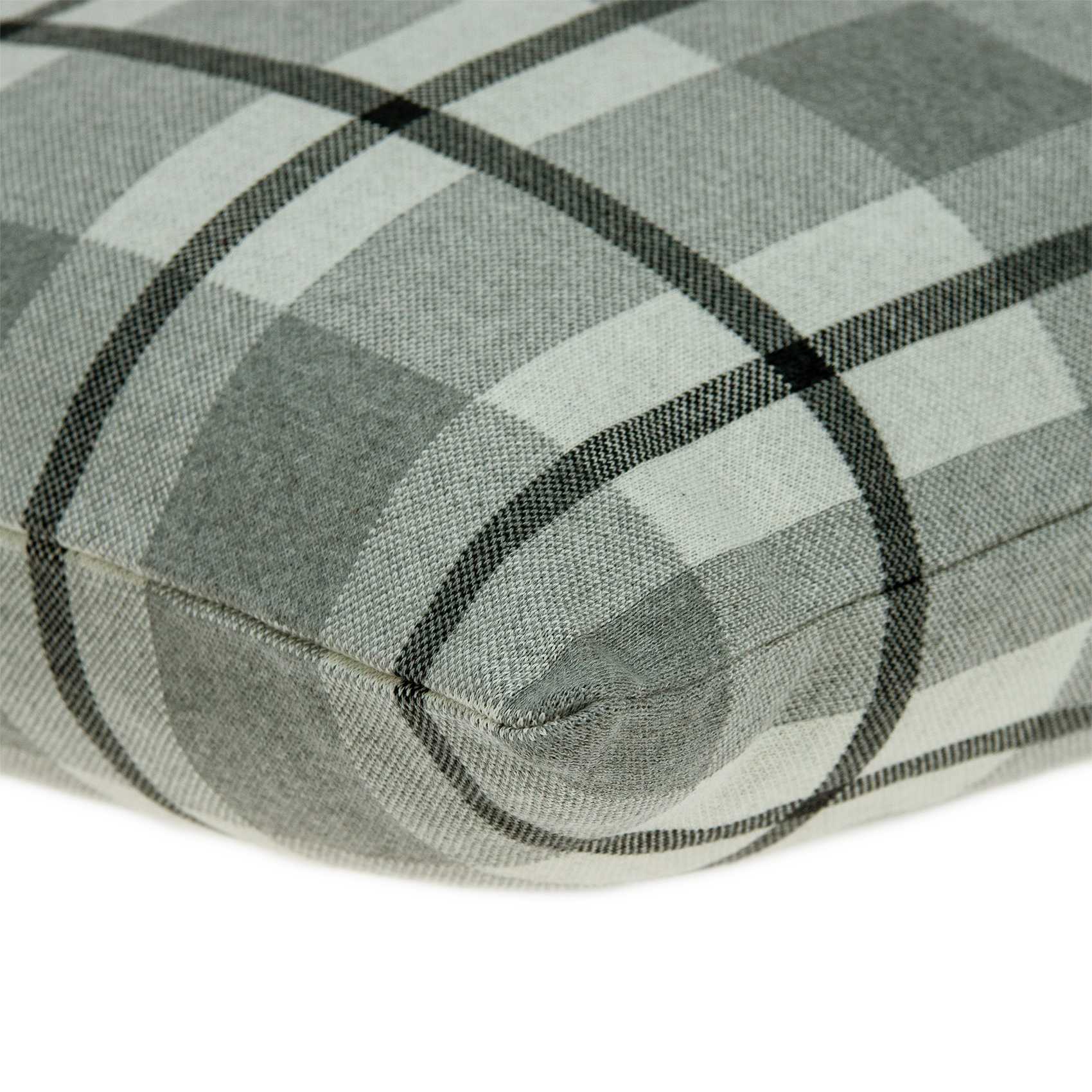 Grey Pillow Cover With Down Insert