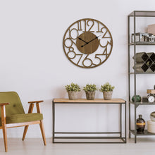 Hand Crafted Natural Wood Modern Home Office Decorative Wall Clock