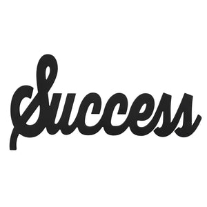 Hand Painted Wooden 'Success' Vintage Wall Art