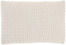 Ivory Chunky Braid Lumbar Pillow