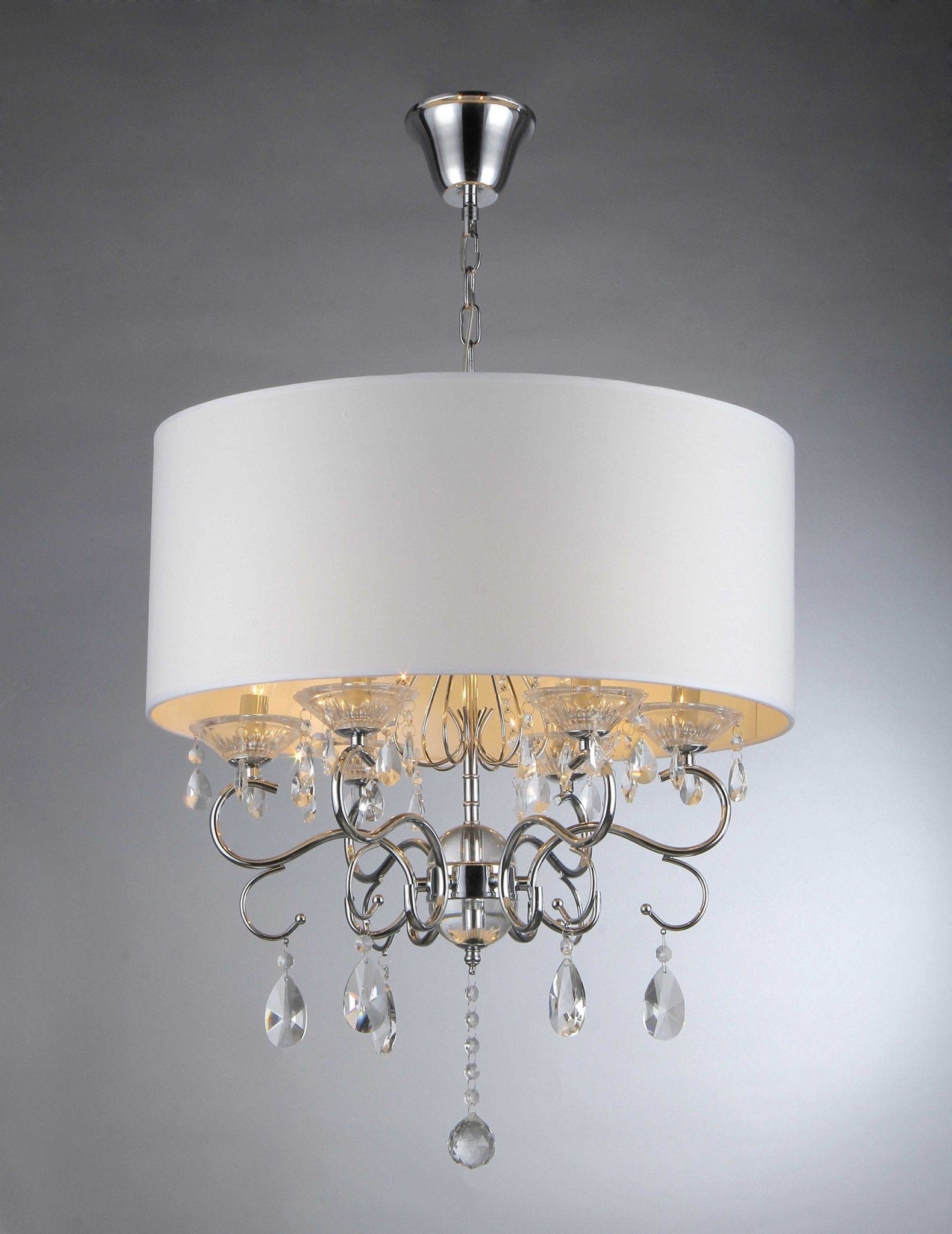 Krissy Modern Hanging 6-Light Crystal Chandelier Lamp