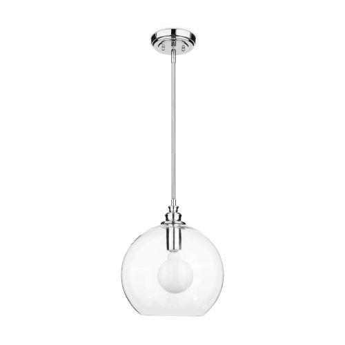 Latoya 1-Light Clear Glass Edison Pendant With Bulb 8-Inch