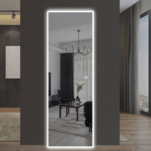 LED Backlit Rectangular Hanging Accent Wall Mirror