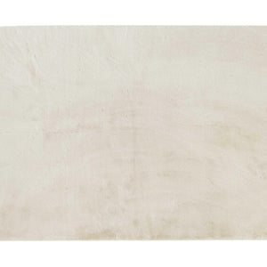 Luxe Faux Rabbit Fur Rectangular Rug 5' x 8' - Ivory