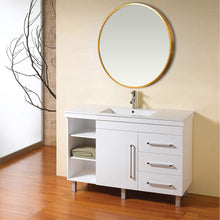 Minimal Gold Round Hanging Accent Wall Mirror