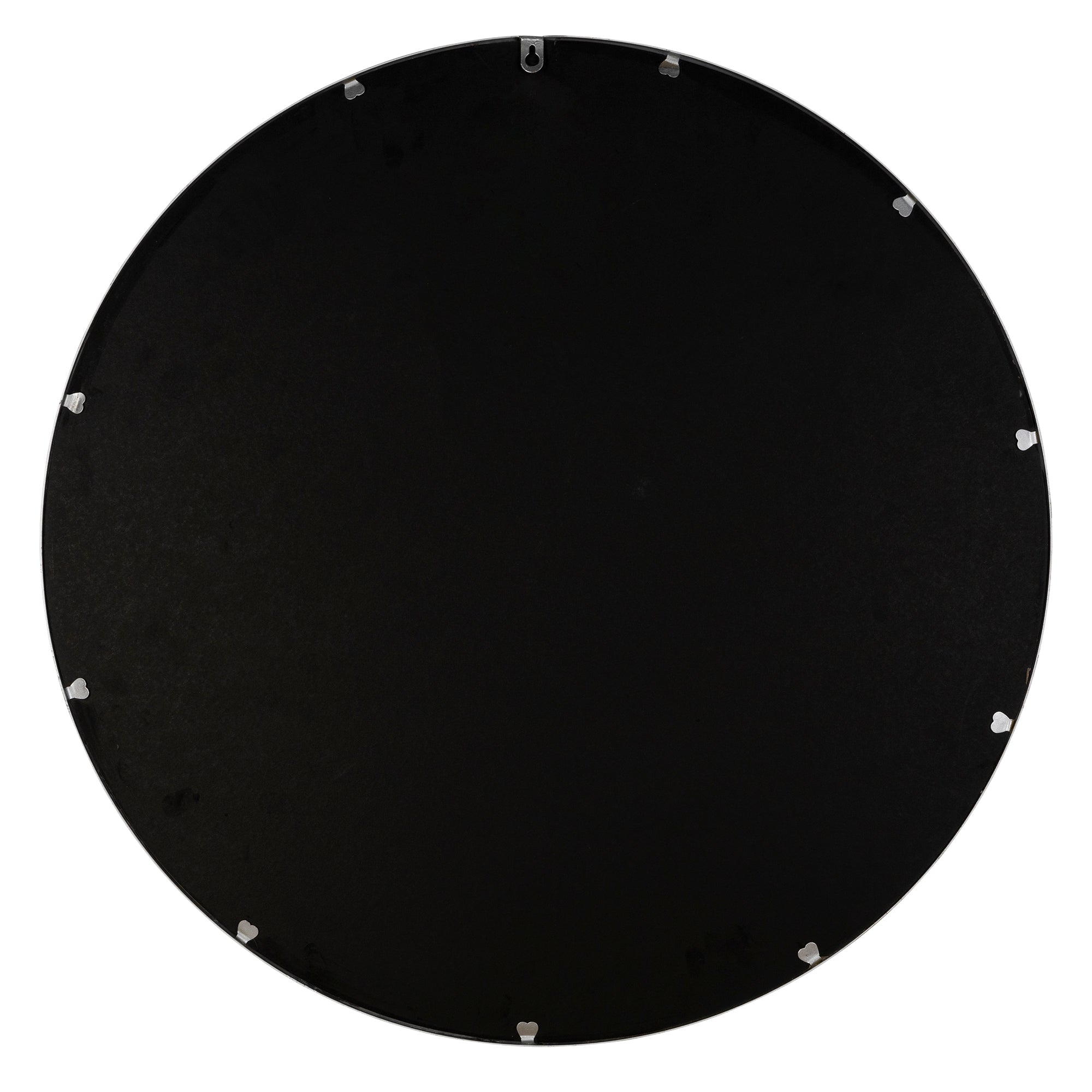 Minimalist Silver Round Wall Mirror