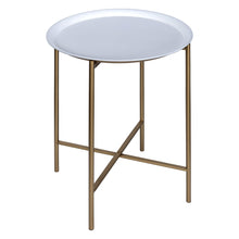 Modern Metal Tray Top End Table
