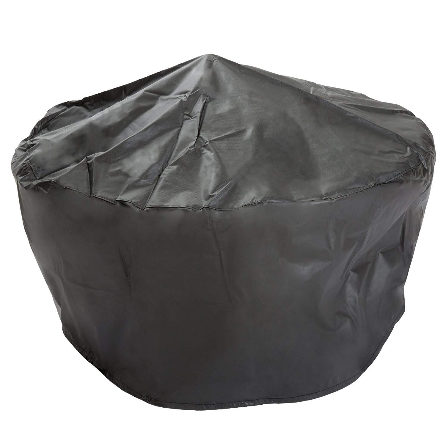 Outdoor Patio Burning Fire Pit with Charcoal Grill & Spark Screen 30 Inch