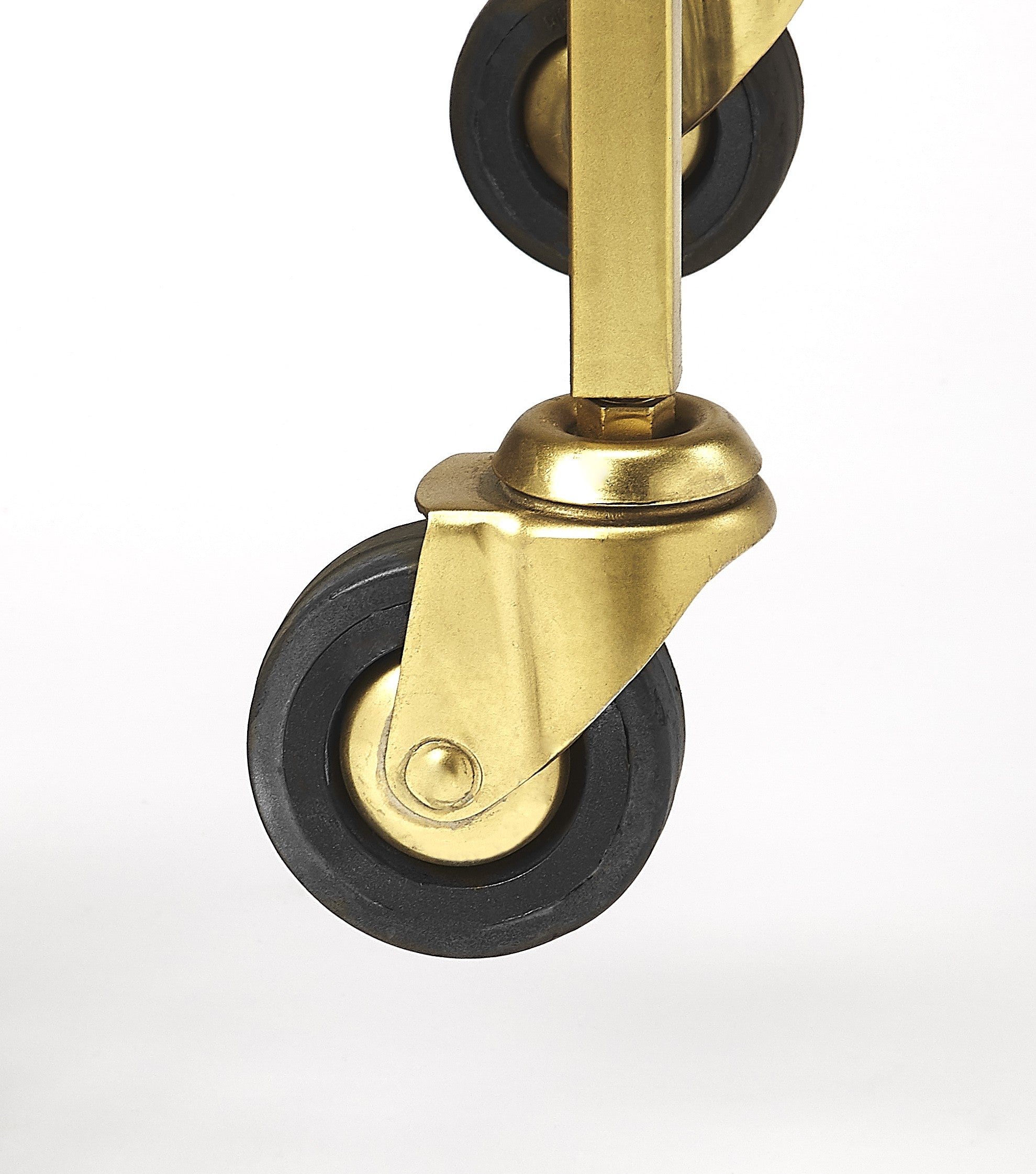 Polished Gold Bar Serving Cart