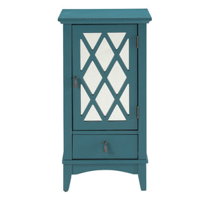 Pop of Color Teal Accent Cabinet