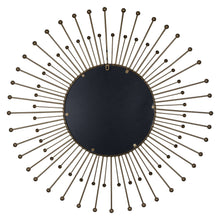 Round Gold Sunburst Decorative Wall Mirror