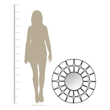 Round Metal Arch Design Decorative Wall Mirror