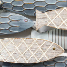 School of Fish Wood Metal Wall Decor