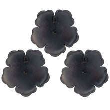 Set of 3 Metallic Mauve Flowers Wall Decor