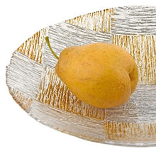 Silver and Gold Cubes Hand Decorated Glass 12