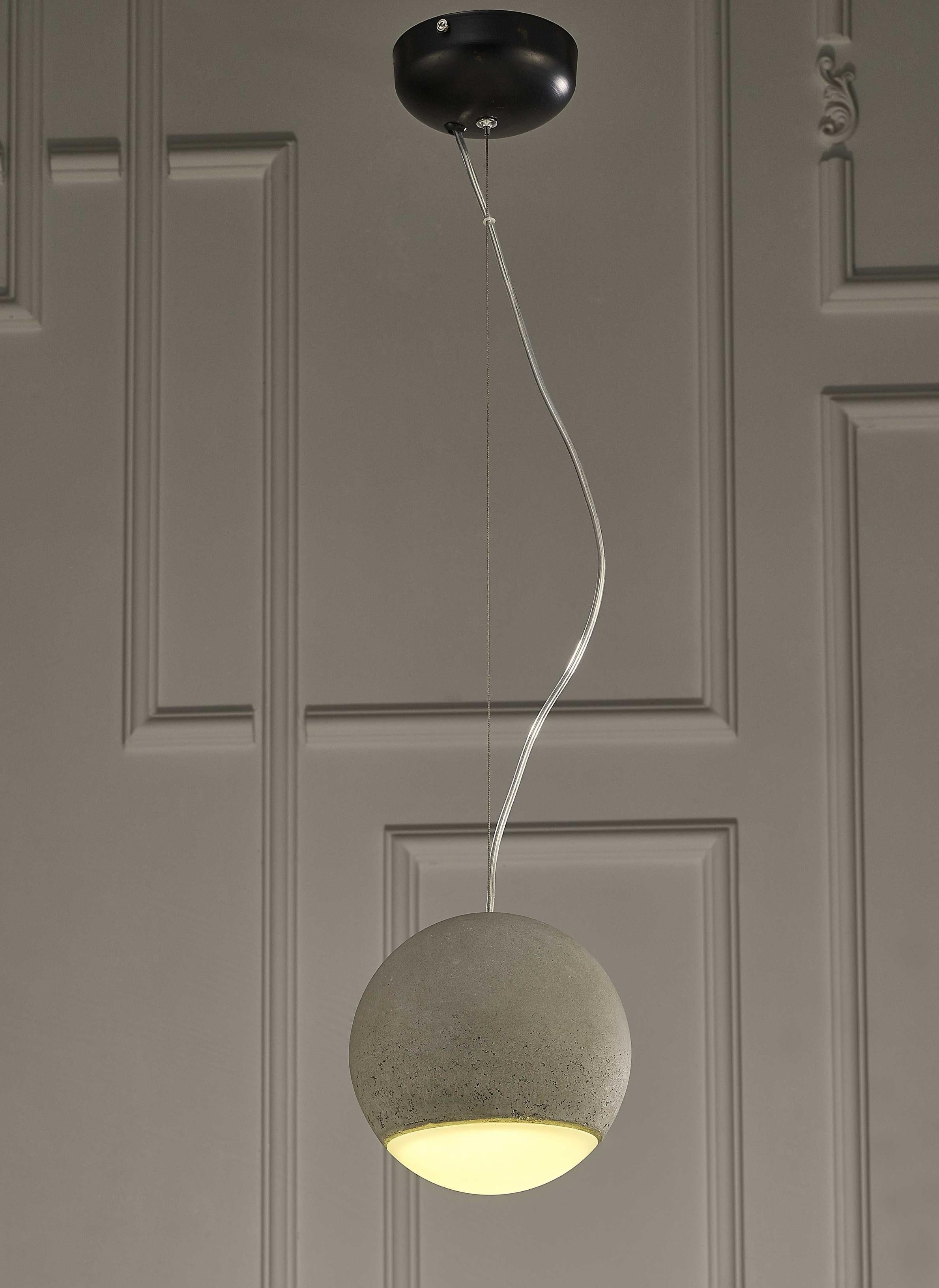 Silver Contemporary Modern Hanging Ceiling Light Round Pendant Lamp