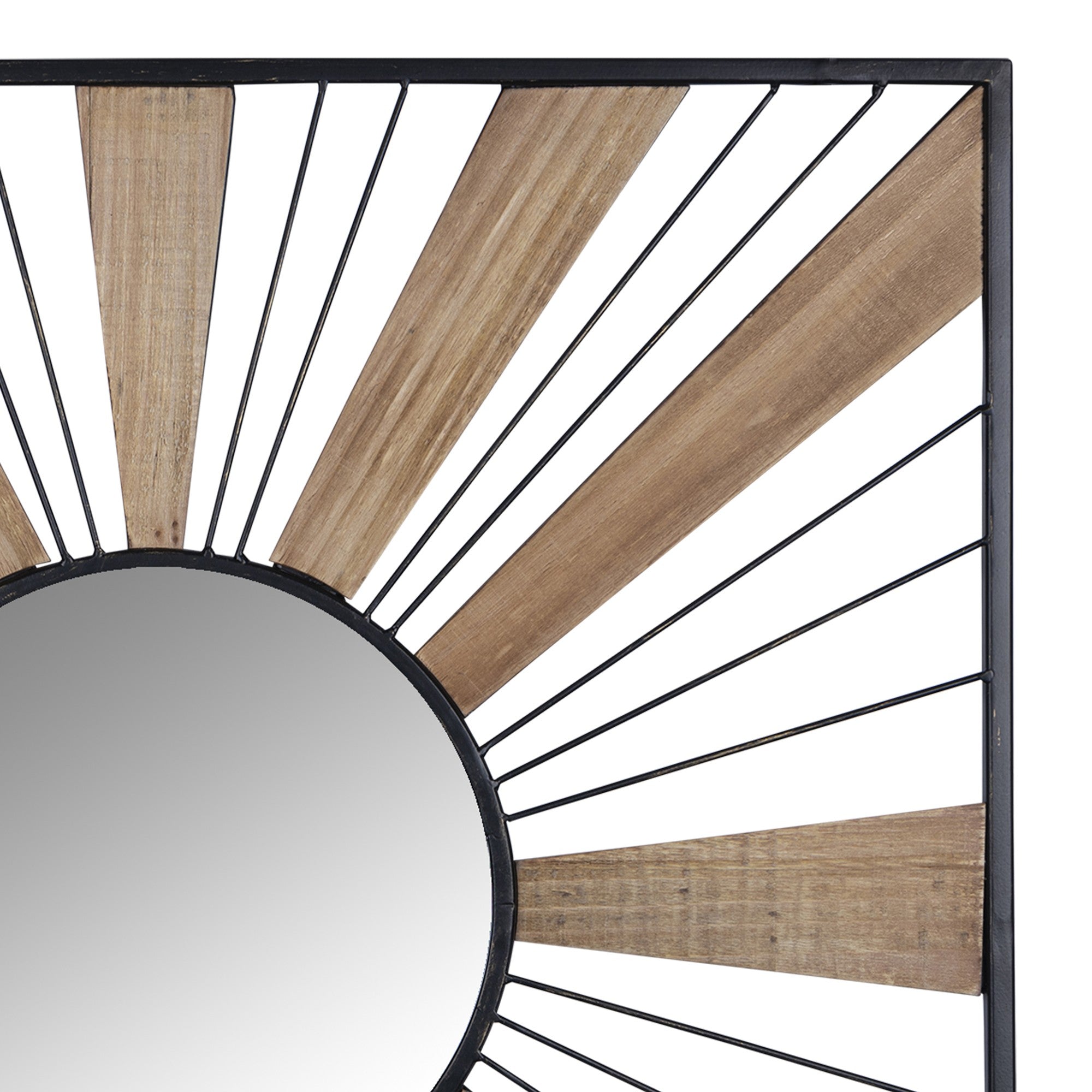 Sunray Themed Decorative Wall Mirror