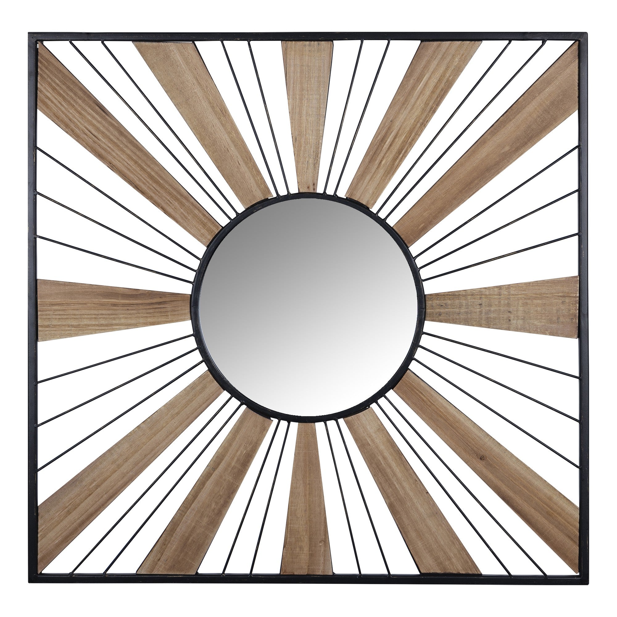 Sunray Themed Decorative Wall Mirror