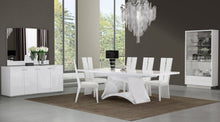 White Home Furniture Table And Chairs Upholstered Dining Set